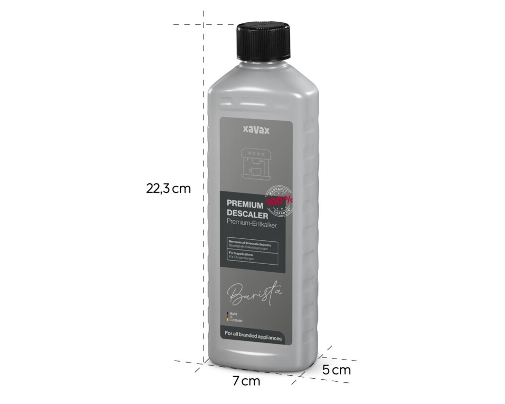 Почистващ продукт Антикалциращ препарат XAVAX Premium за  кафе машини 500ml, 111283 4
