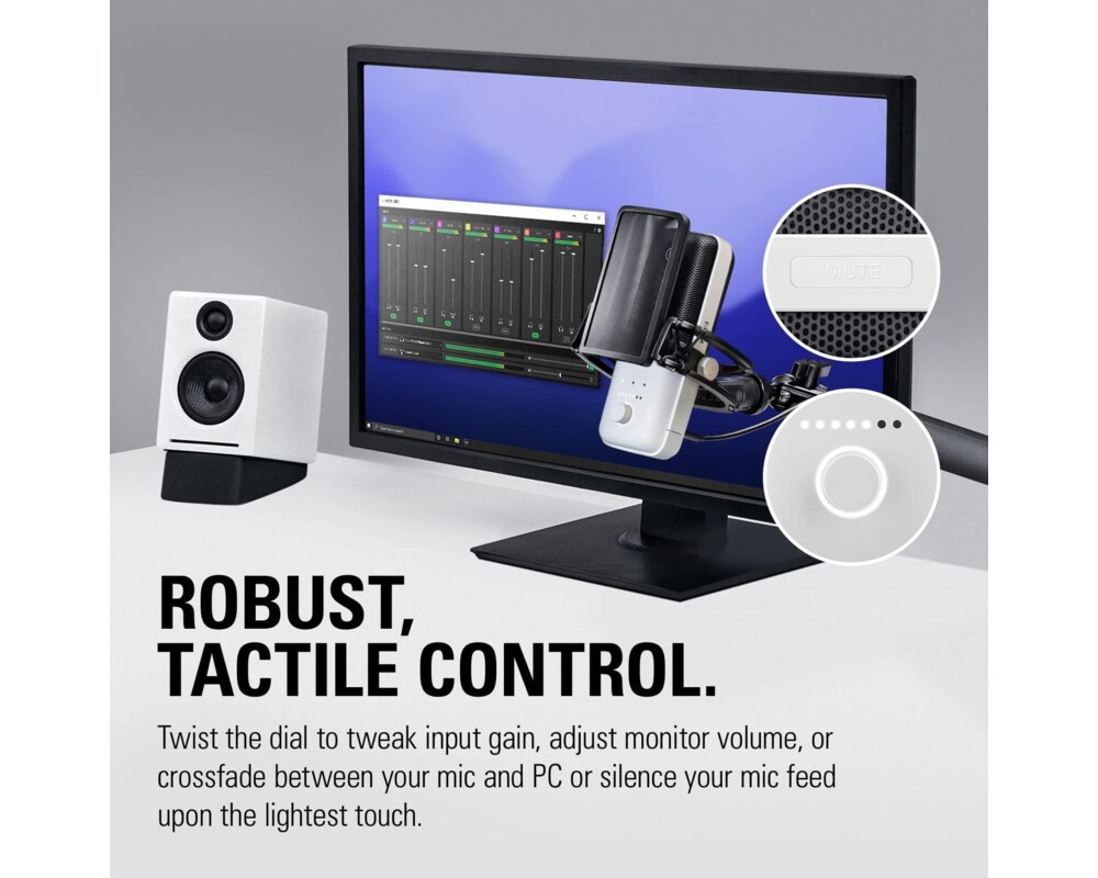 Микрофон Elgato Wave 3 Бял 2