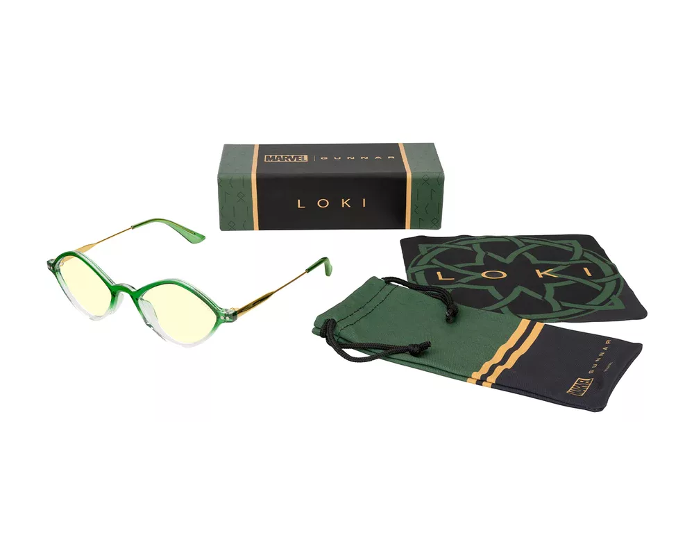 Очила за компютър Компютърни очила GUNNAR Loki Asgard Edition - Emerald Gold Amber 5