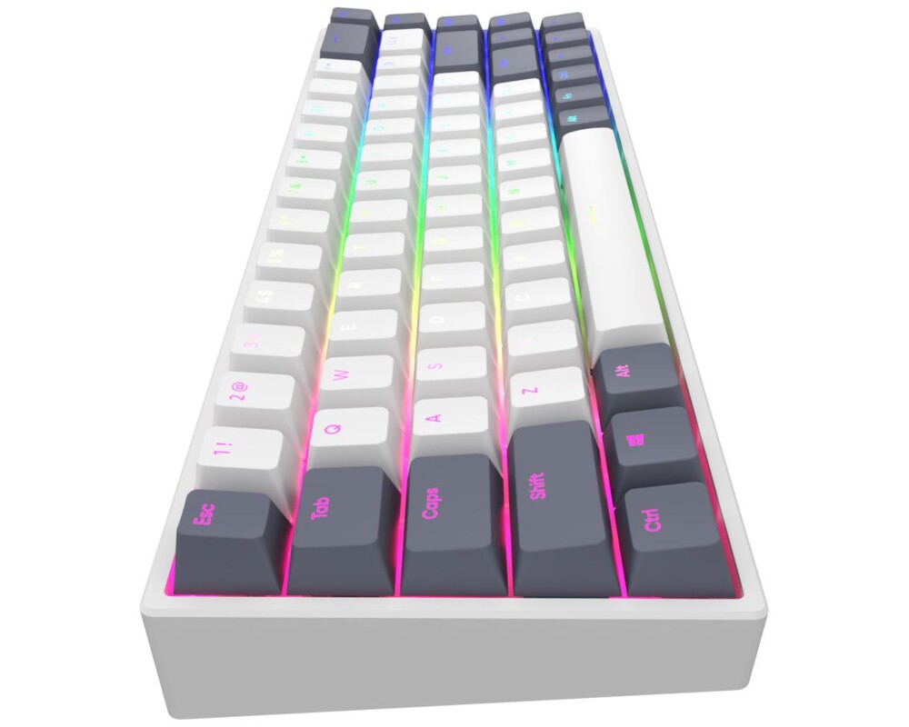 Клавиатура Геймърскa механична клавиатура Dark Project KD68B White Navy 65% PBT 5