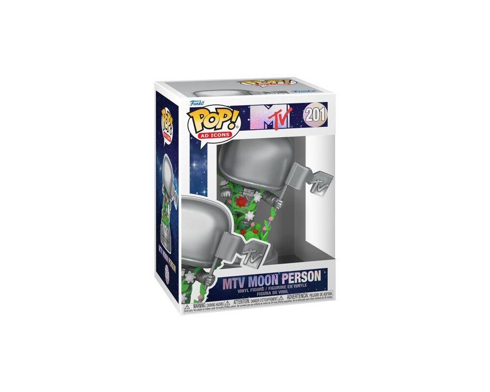 Фигурка Funko Pop! Ad Icons: MTV 40th - MTV Moon Person #201 Vinyl Figure 2