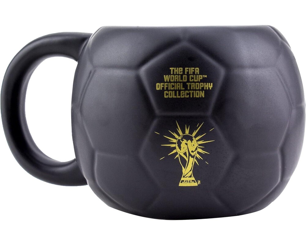 Аксесоар Чаша Paladone FIFA Football (Black and Gold) Shaped Mug