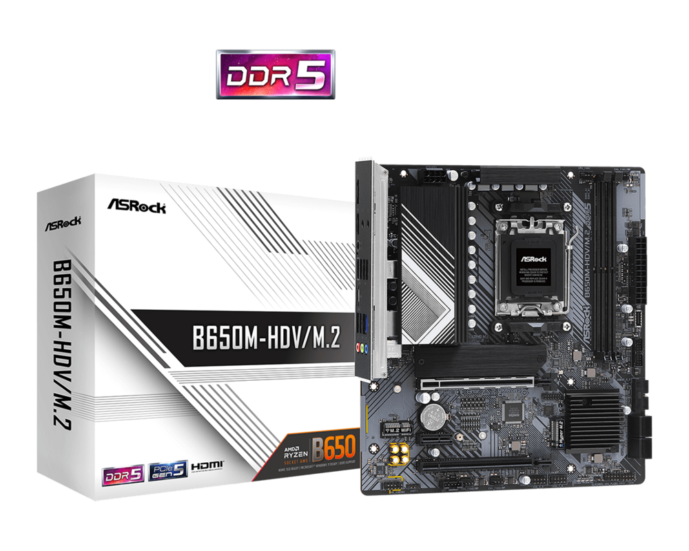 Дънна платка ASROCK B650M-HDV/M.2 /AM5 18
