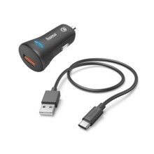   за кола HAMA 12-24 V /USB-C 3A, 19.5W + кабел, 201615 691038 HAMA-201615 на топ цена - PIC.bg