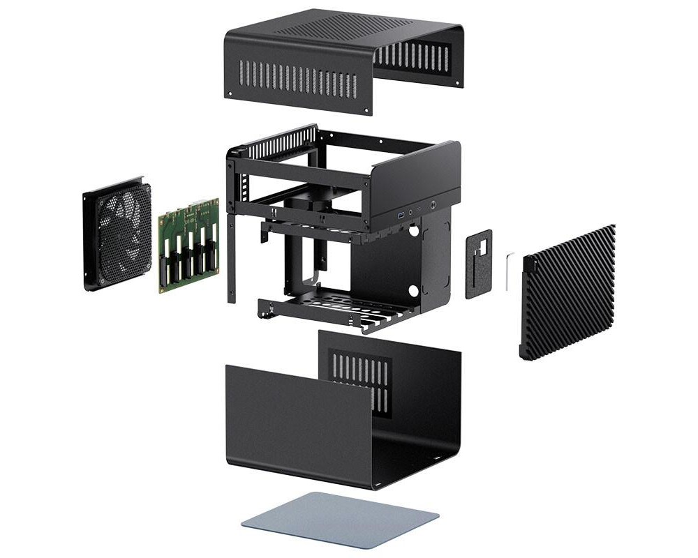 Кутия Jonsbo N2, Mini-ITX, Черна 9