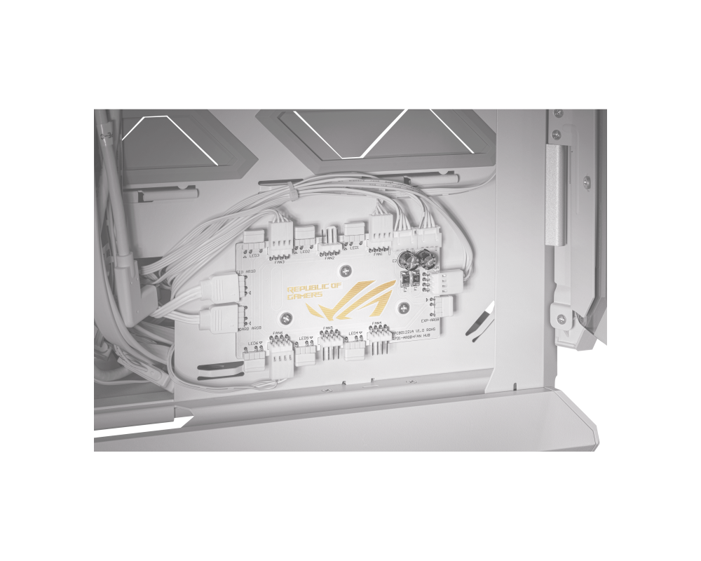Кутия ASUS ROG HYPERION WHITE, ATX/EATX, Full-Tower, Aura Sync ARGB 15