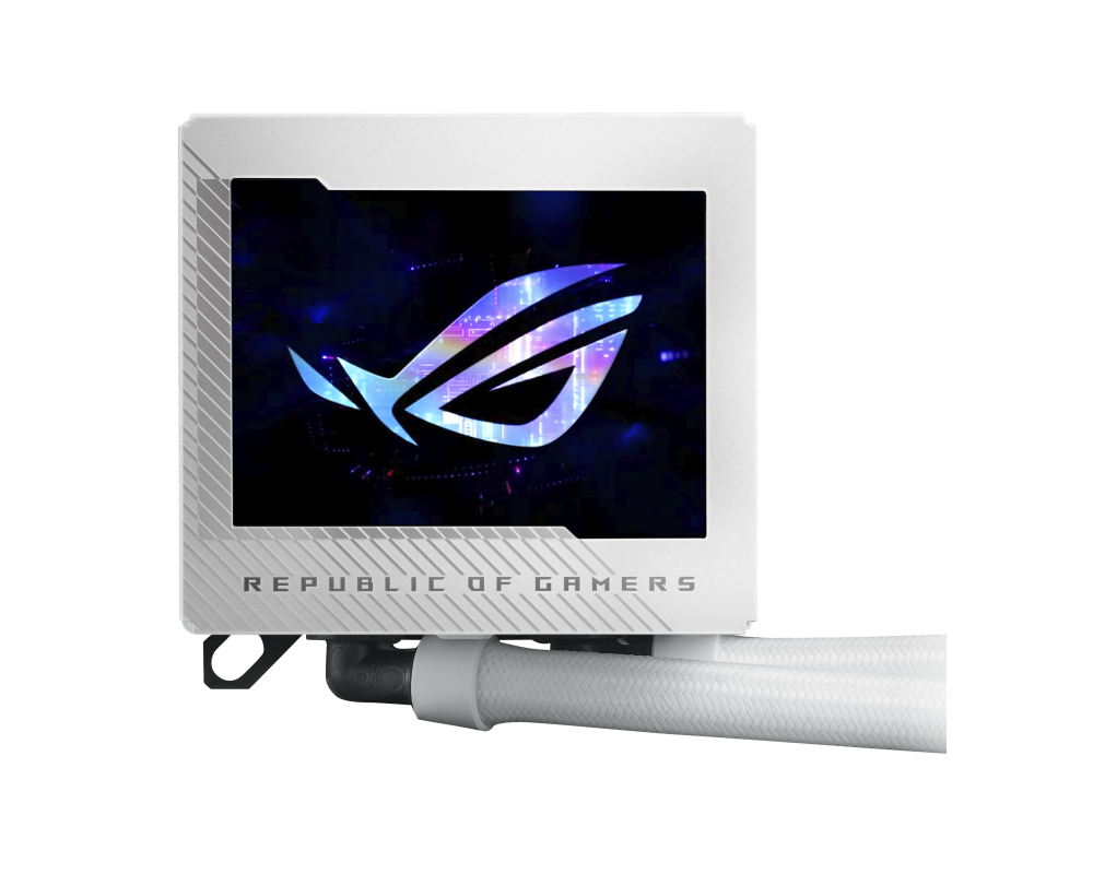 Охладител за процесор ASUS ROG RYUJIN III 360 ARGB WHITE, 3.5" Full Color LCD Display 2