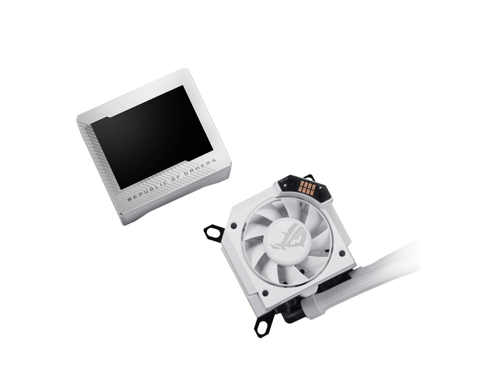 Охладител за процесор ASUS ROG RYUJIN III 360 ARGB WHITE, 3.5" Full Color LCD Display 4