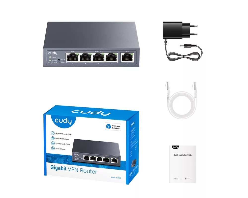 Рутер Cudy R700, Gigabit Multi-WAN, VPN 5