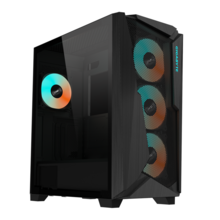  Gigabyte C301 Black V2, TG, Mid-Tower 692207 C301G-BK-V2 на топ цена - PIC.bg
