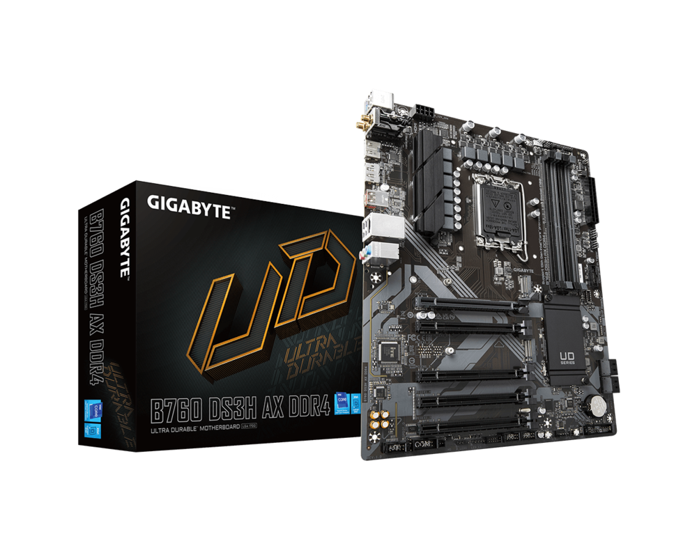 Дънна платка GIGABYTE B760 DS3H AX, socket 1700, ATX 5