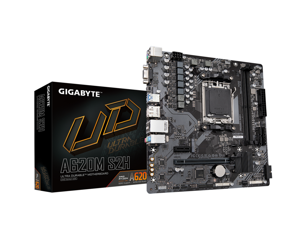 Дънна платка GIGABYTE A620M S2H socket AM5, DDR5 4