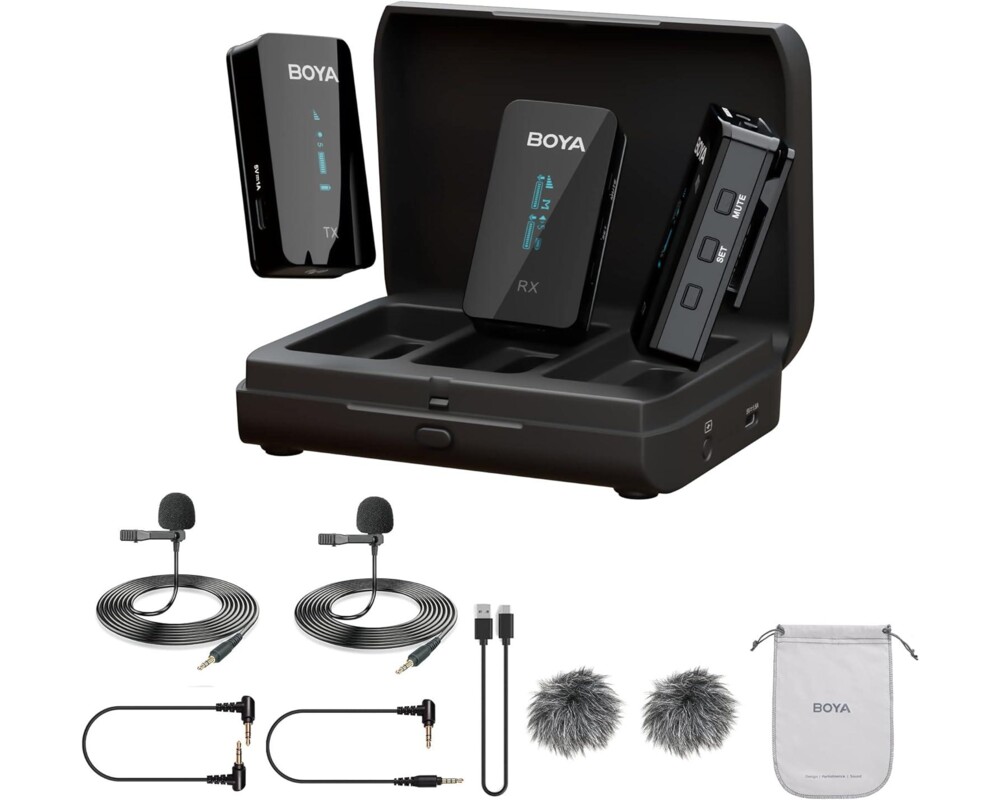 Микрофон Безжична система микрофон с предавател BOYA BY-XM6-K2 4