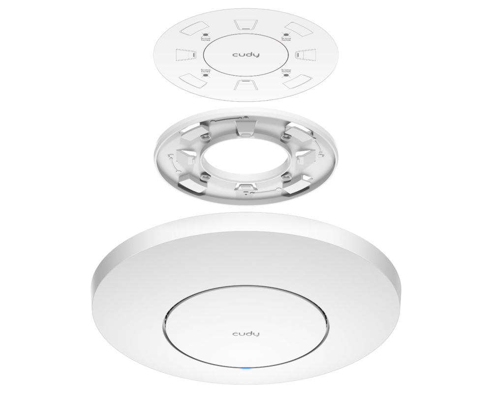Access point (Точка за достъп) Cudy AP3000, AX3000, 2.4/5 GHz, 571 - 2402 Mbps, 1× 2.5 Gbps Ethernet Port (PoE In) 4