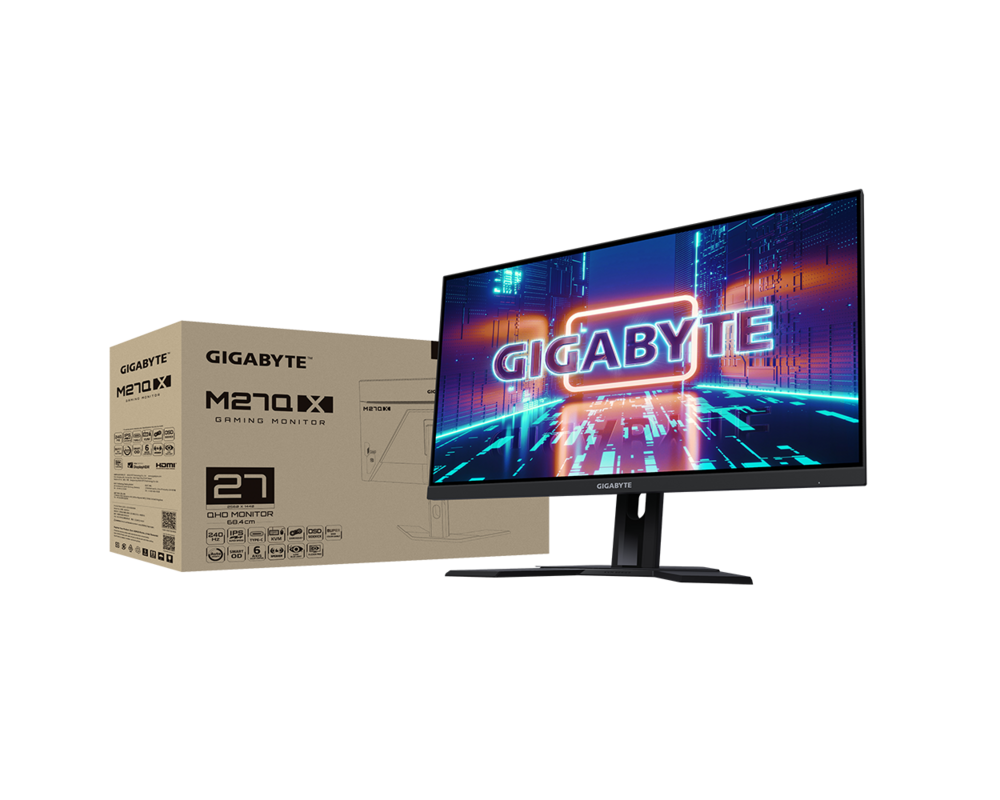 Монитор Gigabyte M27Q X 27" IPS QHD 2560x1440, 240Hz, 1 ms, Rev 1.0 7