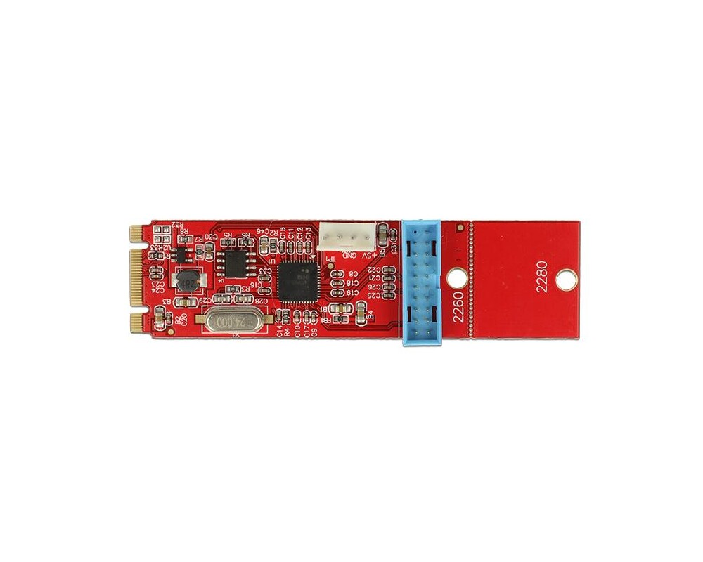 Адаптери Delock, M.2 Key B+M мъжко към 1 x USB 5 Gbps Pin Header 4