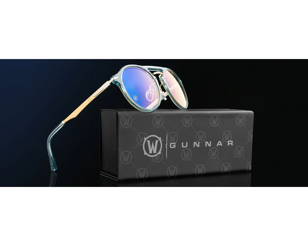Очила за компютър Комплект GUNNAR x World of Warcraft Alliance Edition Blue Crystal - Amber - Очила + калъф 8