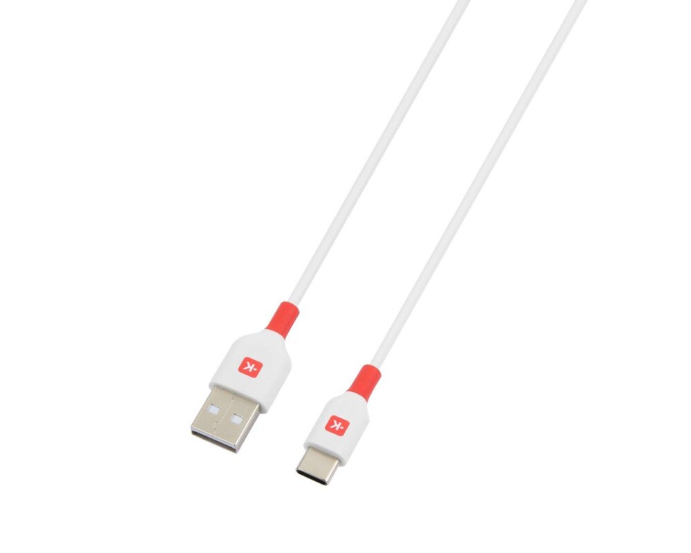 Кабел Skross, USB-C - USB-A 2.0 мъжко, 2.0м, Бял 2