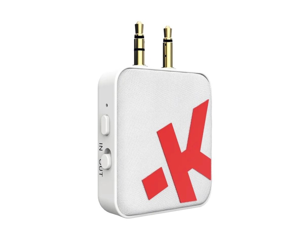 Аудио кабел Skross, 3.5 mm jack към Bluetooth, Бял 2