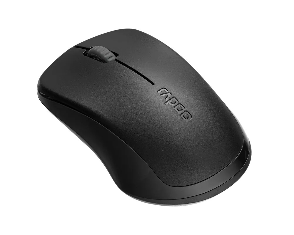 Мишка Безжична оптична мишка RAPOO 1680, Тиха, 2.4Ghz, Черна 2
