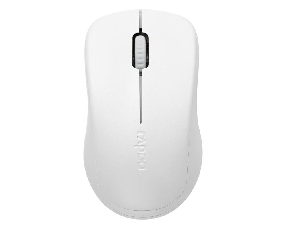 Мишка Безжична оптична мишка RAPOO 1680, Тиха, 2.4Ghz, Бяла 4