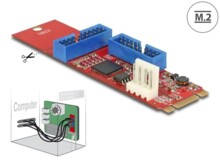  Delock, M.2 Key B+M мъжко към 2 x USB 5 Gbps Pin Header 693467 DELOCK-62843 на топ цена - PIC.bg