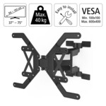 <span>Стойка</span> за OLED TV, 229 см (90") до 40 кг, 220850 <span class='catalog-num-in-name'>HAMA-220850</span> - 