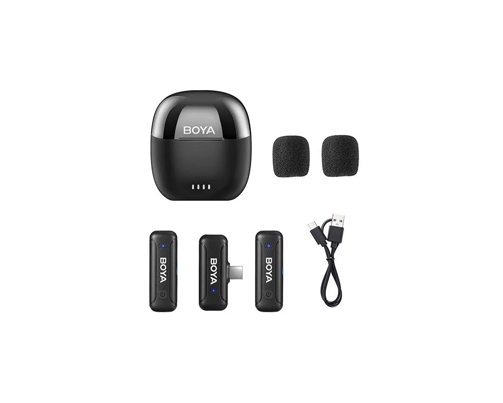 Микрофон Безжична система микрофони BOYA Mini 2.4GHz, USB-C 6