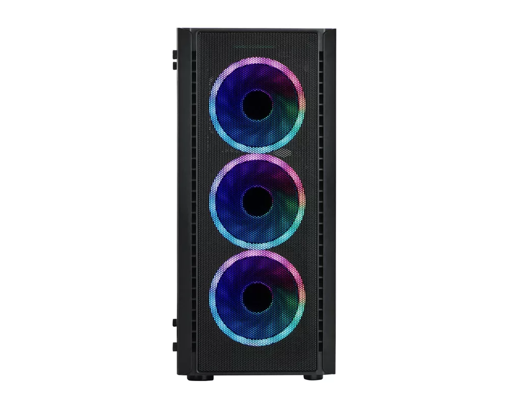 Кутия Spire SPM7022GU3-3RGB, Без захранване, 3 x RGB вентилатора, ATX, mATX 2