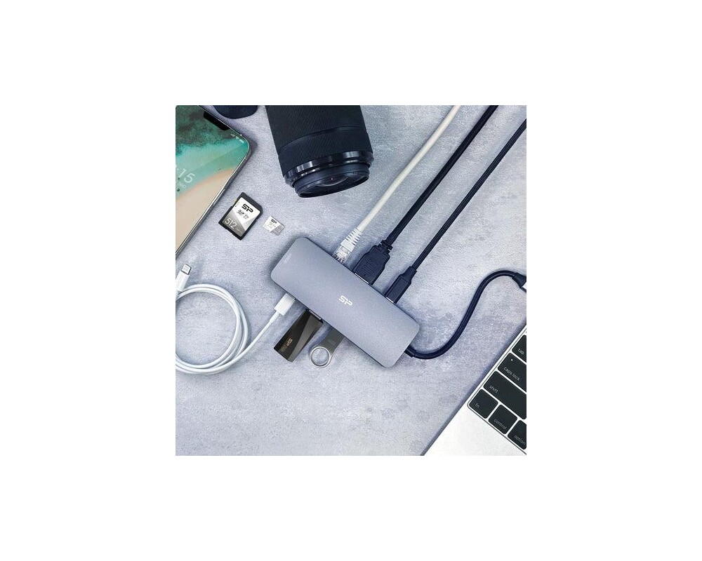 Докинг станция Докинг станция Silicon Power SR30 8 в 1 USB-C 3