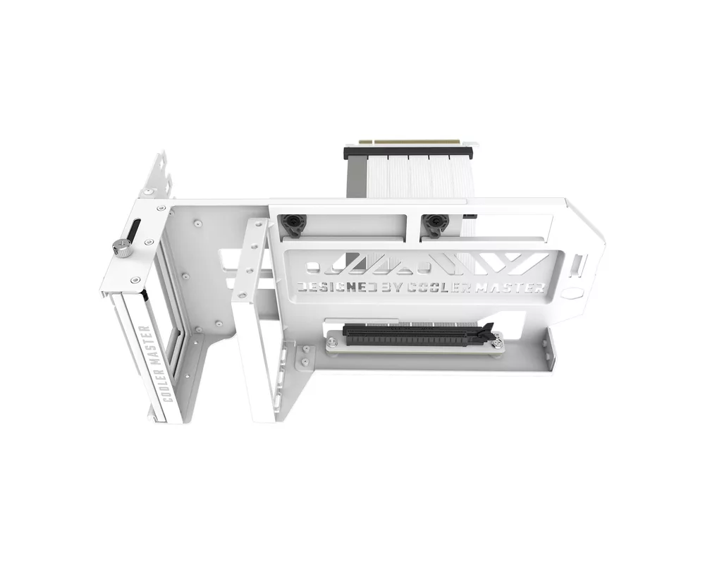 Кабел Холдер Cooler Master GPU holder V3, Кабел за вертикален монтаж на видео карта, Бял 4