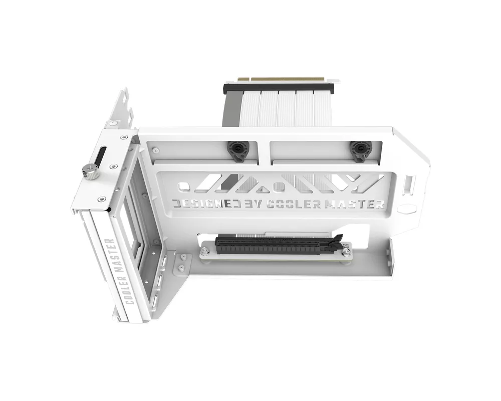 Кабел Холдер Cooler Master GPU holder V3, Кабел за вертикален монтаж на видео карта, Бял 3