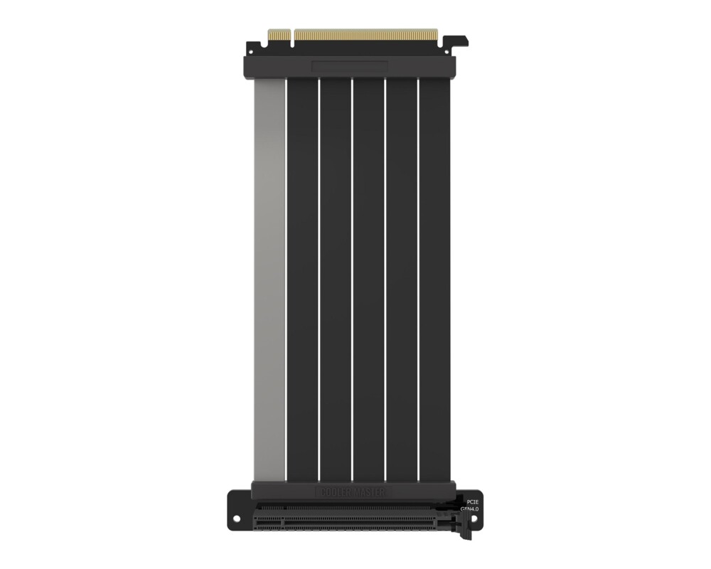 Кабел за вертикален монтаж за видео карта Cooler Master, Riser Cable PCIe 4.0 x16, 200mm, V2, Черен 2