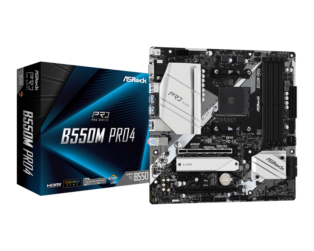 Дънна платка ASRock B550M PRO4 12