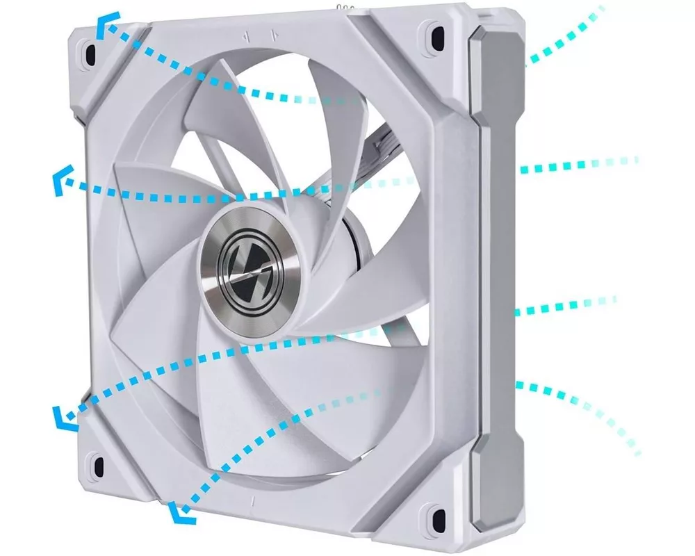 Вентилатор Lian Li Uni Fan SL V2, 120mm, aRGB, Бял 4