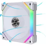 Вентилатор Lian Li Uni Fan SL V2, 120mm, aRGB, Бял 5