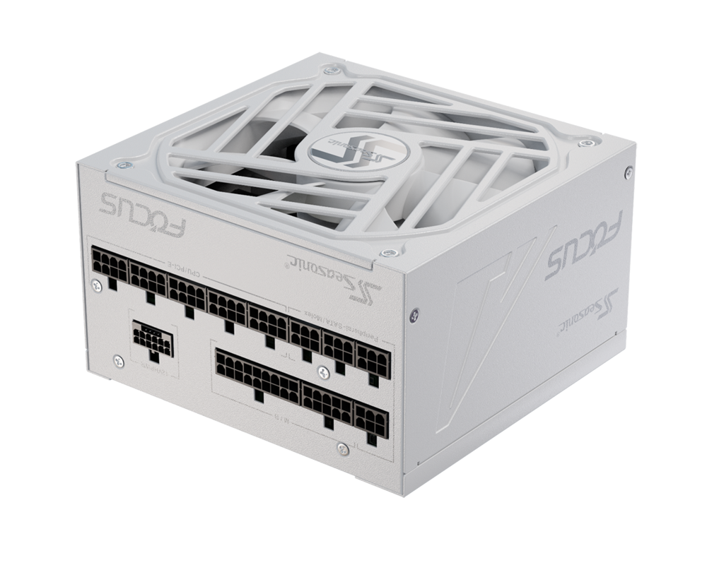 Захранване SEASONIC FOCUS GX-1000 1000W, White 80+ Gold PCIe 5.0, Fully Modular 2