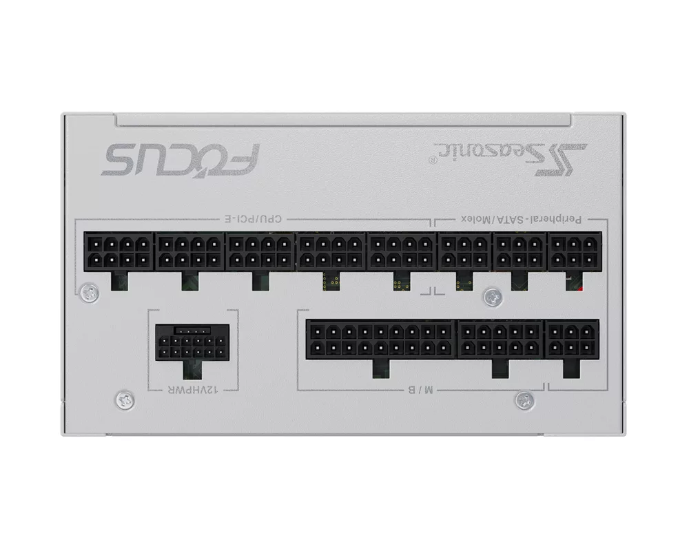 Захранване SEASONIC FOCUS GX-850 850W, White 80+ Gold PCIe 5.0, Fully Modular 6
