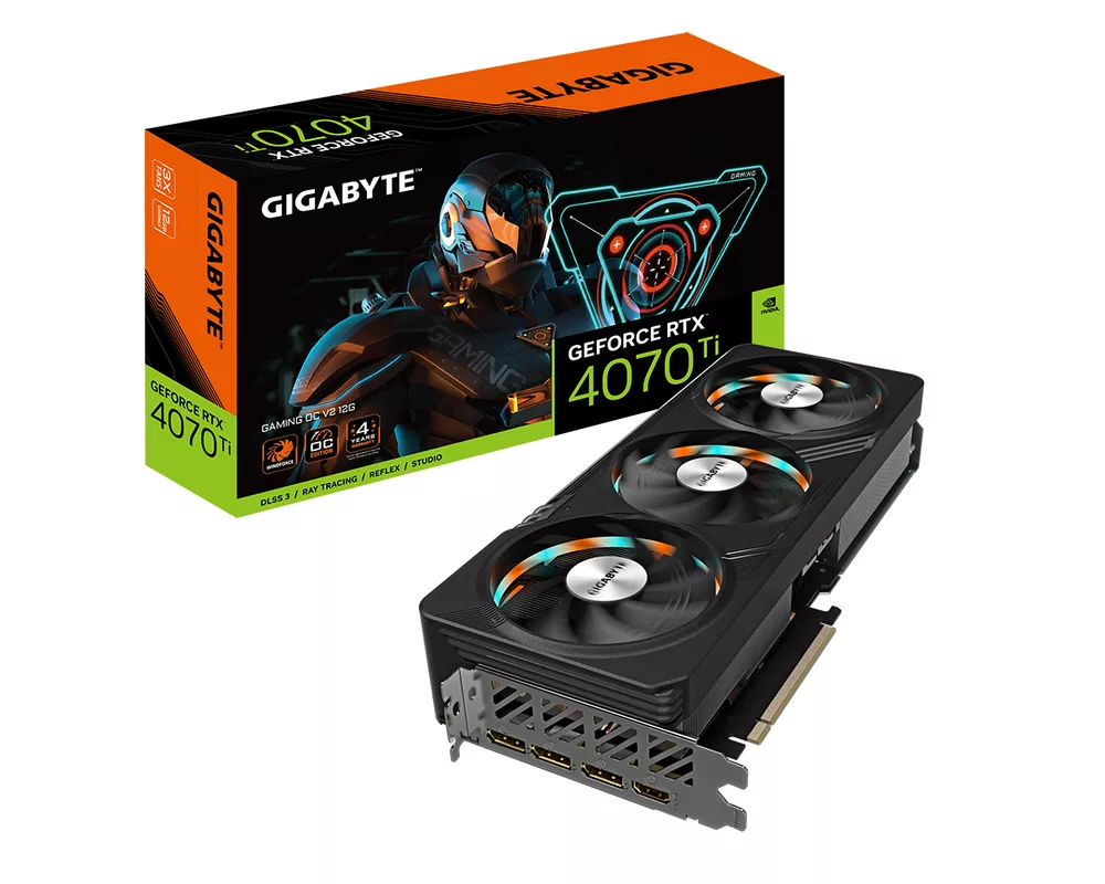 Видеокарта GIGABYTE RTX 4070 TI GAMING OC V2 12GB GDDR6X 8
