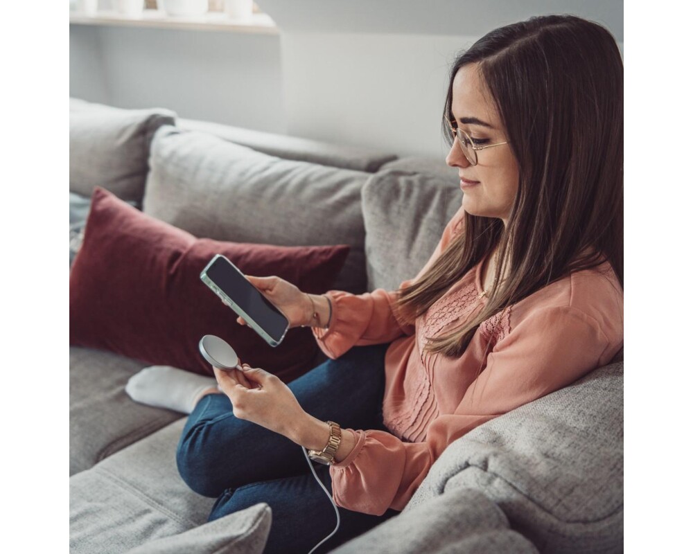 Зарядно Безжично зарядно HAMA MagCharge FC15, 15W, Магнитно, Бял 5