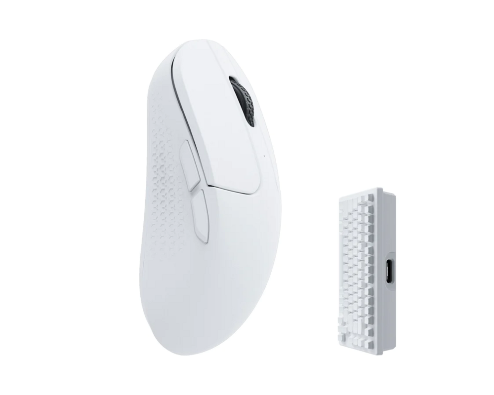 Мишка Геймърска Безжична мишка Keychron M3 Mini 4000Hz, Matte White 2