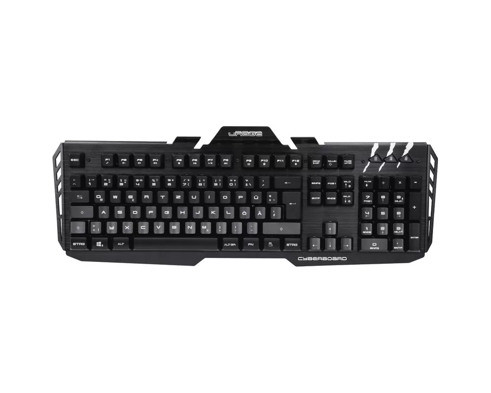 Клавиатура Геймърска метална клавиатура Hama, Urage Cyberboard, USB, RGB 4