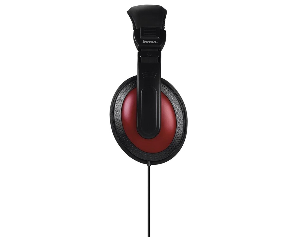 Слушалки HAMA Basic4Music с 2 м кабел ,Черен/Червен 3
