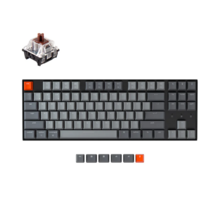  Геймърска Механична клавиатура Keychron K8 TKL, Hot-Swappable Gateron Optical Brown Switch RGB Backlight 696186 K8-P3 на топ цена - PIC.bg
