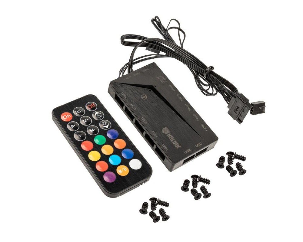 Вентилатор Комплект Вентилатори Kolink Umbra X 3 x 120mm ARGB High Performance PWM, Черен 6