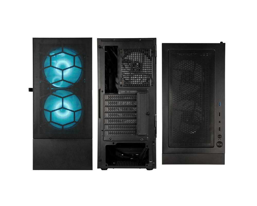 Кутия Kolink Observatory MX Mesh ARGB TG Mid-Tower, Черна 4