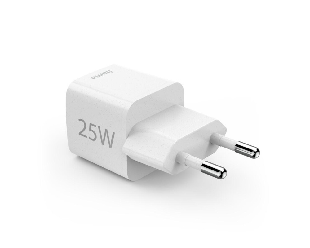 Зарядно Бързо мини зарядно HAMA "Eco", USB-C (PD) / Qualcomm® 3.0, 25 W, бяло 5