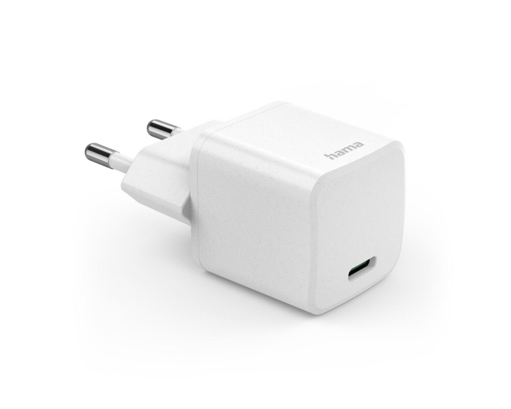 Зарядно Бързо мини зарядно HAMA "Eco", USB-C (PD) / Qualcomm® 3.0, 25 W, бяло 3