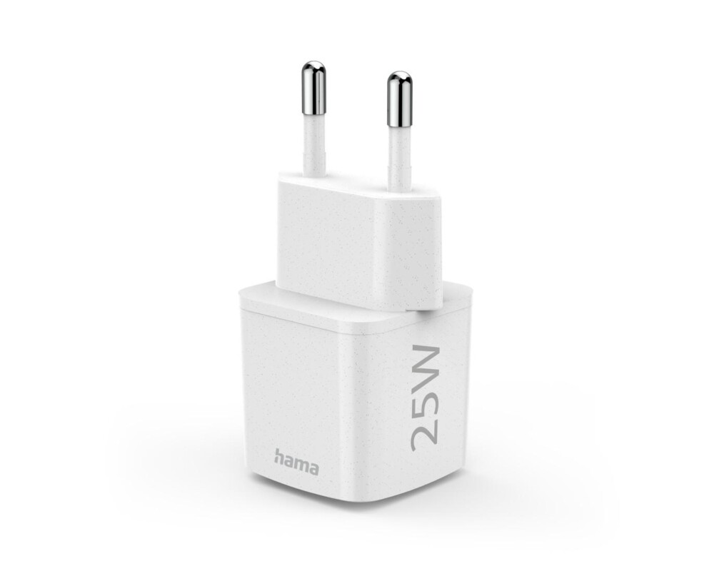 Зарядно Бързо мини зарядно HAMA "Eco", USB-C (PD) / Qualcomm® 3.0, 25 W, бяло 6