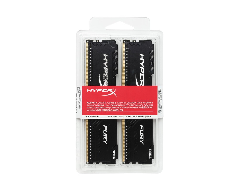 Памет HyperX Fury 32GB(2x16GB) DDR4 PC4-24000 3000MHz CL15 HX430C15FB3K2/32 4